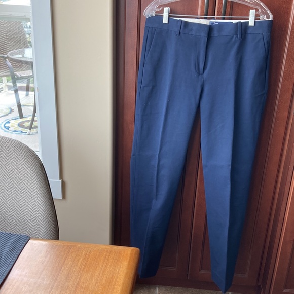 Gap Bi-stretch True Straight Navy Pants Size 8R NWOT - Picture 2 of 4